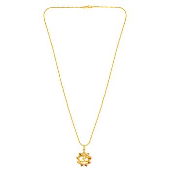 OM Navratna Stone Studded Pendant 2