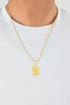Krishna Idol Pendant with Ball Chain