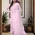 Handmade Baby Pink Georgette Lucknowi Chikankari Women Unstitched Suit Piece