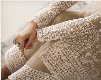Chiku embroidered net salwar 3