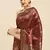 Maroon Kota Lichi Golden Zari Ethnic Motif Banarasi StyleContemporary Woven Design Saree With Running Blouse Piece
