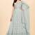 Light-blue embroidered faux georgette salwar