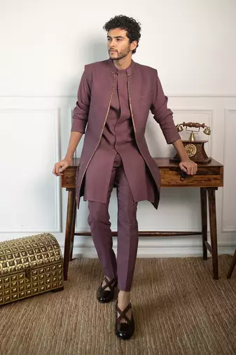 Devine Marsala Shrug Set