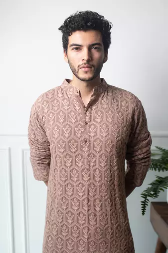 Rose Taupe Kurta Set