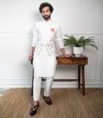 Vivid Floral Nehru Jacket Set