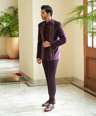 Linear Embellished Bandhgala 2