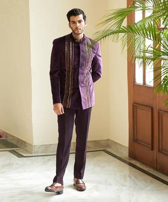 Linear Embellished Bandhgala 1