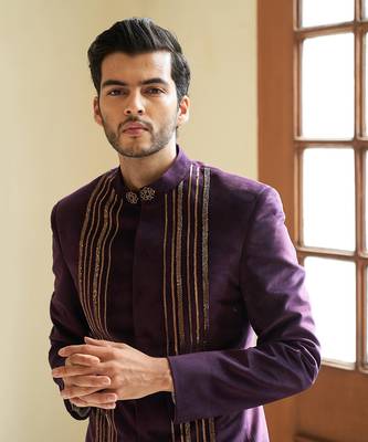 Linear Embellished Bandhgala 3