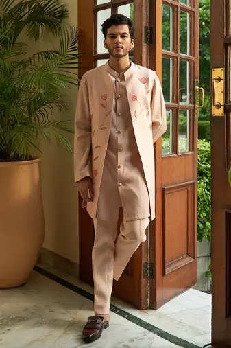 Caramel Peach Shrug Set
