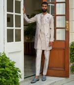 Ice Grey Hand Paint Shrug Set