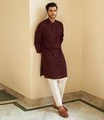 Ox Blood Kurta Set