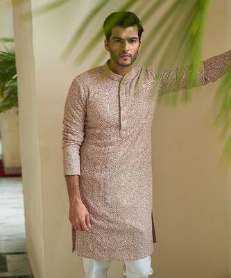 Pale Mauve Kurta Set 2