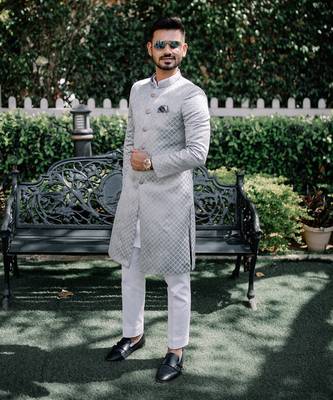 Arctic Pattern Sherwani 2