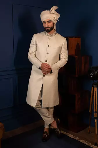 Sharp Chevron Sherwani