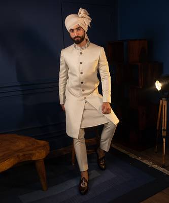 Sharp Chevron Sherwani 3