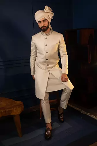 Sharp Chevron Sherwani