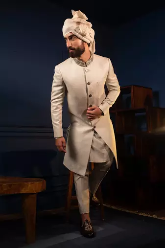 Sharp Chevron Sherwani