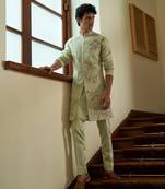 Celedon Sleeveless Sherwani