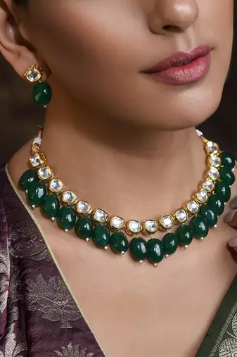 Swabhimann Green Emerald   Necklaces