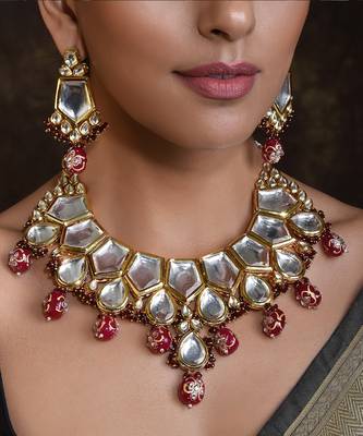 Swabhimann Red ruby   necklaces 3