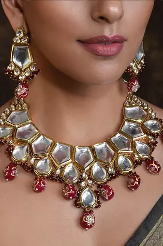 Swabhimann Red ruby   necklaces
