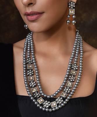 Grey zircon   necklaces 3