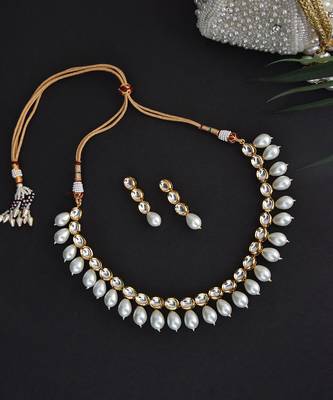 Swabhimann Gold Pearl Necklace 5