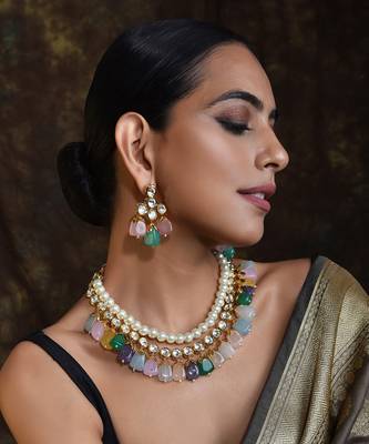 Swabhimann Multicolor Pearl Necklace 1