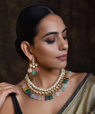 Swabhimann Multicolor Pearl Necklace 2