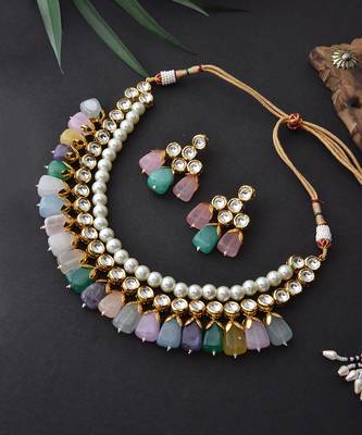 Swabhimann Multicolor Pearl Necklace 4