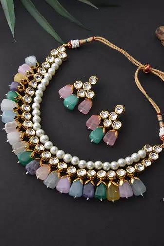 Swabhimann Multicolor Pearl Necklace
