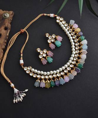 Swabhimann Multicolor Pearl Necklace 5