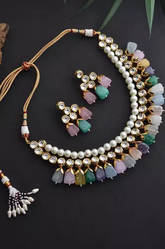 Swabhimann Multicolor Pearl Necklace