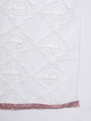 Lavender embroidered silk blend Kurta Pant With Dupatta 3