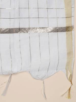 Lavender embroidered cotton Kurta Pant With Dupatta 3