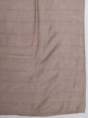 Beige embroidered cotton silk Kurta Pant With Dupatta 3