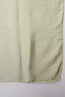 Parrot-green embroidered silk blend Kurta Pant With Dupatta