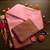 LONDON BEAUTY PINK SILK SAREES WITH BLOUSE