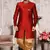 Maroon embroidered art silk sherwani