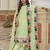 Light-green embroidered georgette salwar kameez