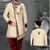 Fawn embroidered brocade sherwani