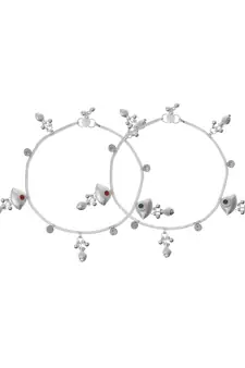 Silver anklets
