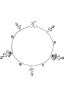 Silver anklets