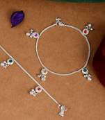Silver anklets
