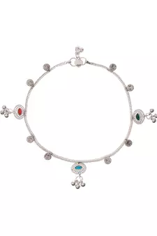Silver anklets