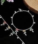 Silver anklets