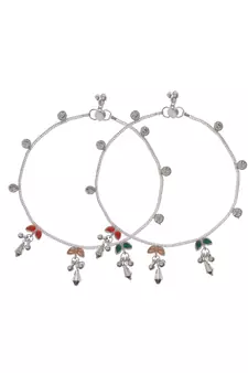 Silver anklets