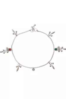 Silver anklets