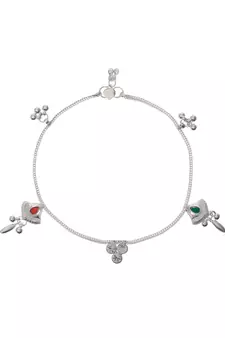 Silver anklets