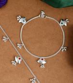 Silver anklets